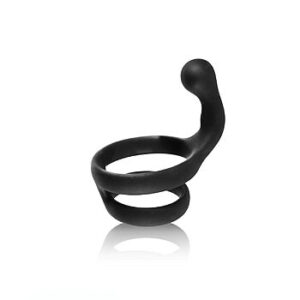 Jet Horny - Penisrengas klitoriskiihottimella, erektio, kontrolli, laadukas, silikoninen, tuki, kiihotin, pariskuntaväline