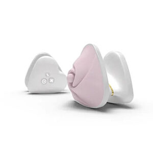 Mystim Heart's Desire - Klitoriskiihotin, kukan muotoinen, laadukas, ladattava, pinkki-valkoinen