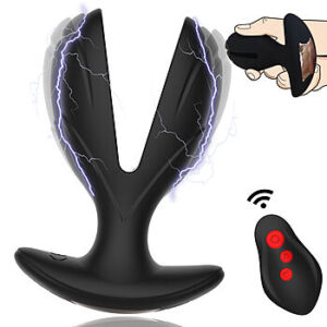 SOHIMI Electrica - Levittävä ja sähköä johtava anaalitappi, laadukas, sähköinen, kauko-ohjattava, hygieeninen, silikoninen, vesitiivis