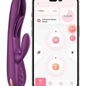 Terri App Controlled Tapping Rabbit Vibrator Sovelluksella ohjattava rabbit-vibraattori